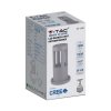 Słupek ogrodowy V-TAC 10W LED IP65 szary 25cm VT-830 3000K 1000lm